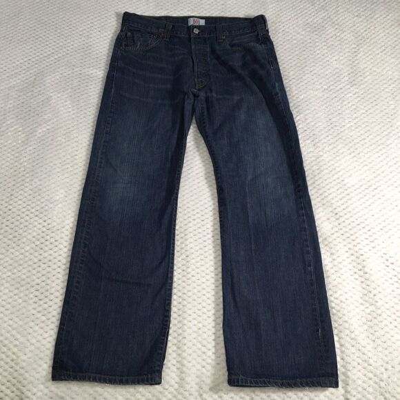 Levi’s 501 Men’s Jeans Straight Leg Jeans Button Fly 100% Cotton Made In Mexico - Picture 4 of 10